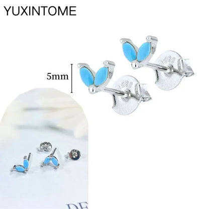 Turquoise Silver Earrings - Cowboy Outpost