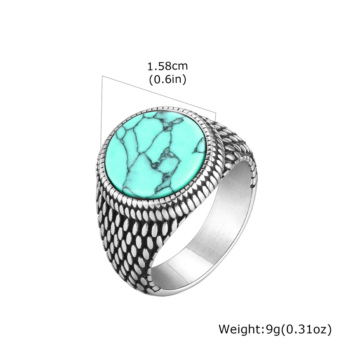Waterproof Turquoise Ring - Cowboy Outpost