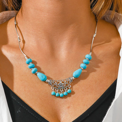 Turquoise Aihua Necklace - style 515 - Cowboy Outpost