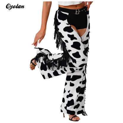 Tassel Chaps - White - Cowboy Outpost