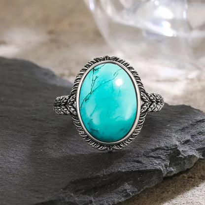 Turquoise Sterling Ring - R2439TU - Cowboy Outpost