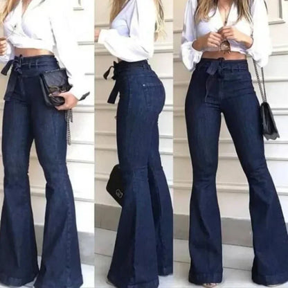 High-Waist Flare Jeans - black - Cowboy Outpost