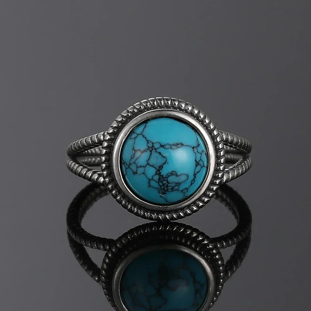 Turquoise Sterling Ring - R2439TU - Cowboy Outpost