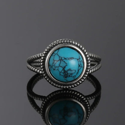 Turquoise Sterling Ring - R2439TU - Cowboy Outpost