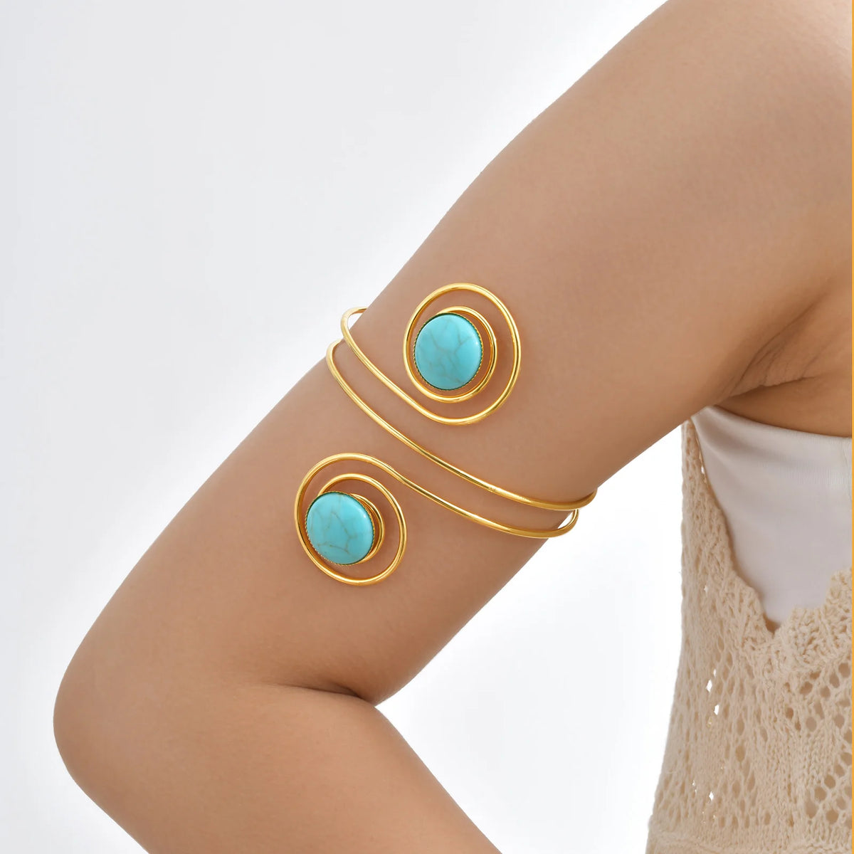 Turquoise Spiral Bracelet - Cowboy Outpost
