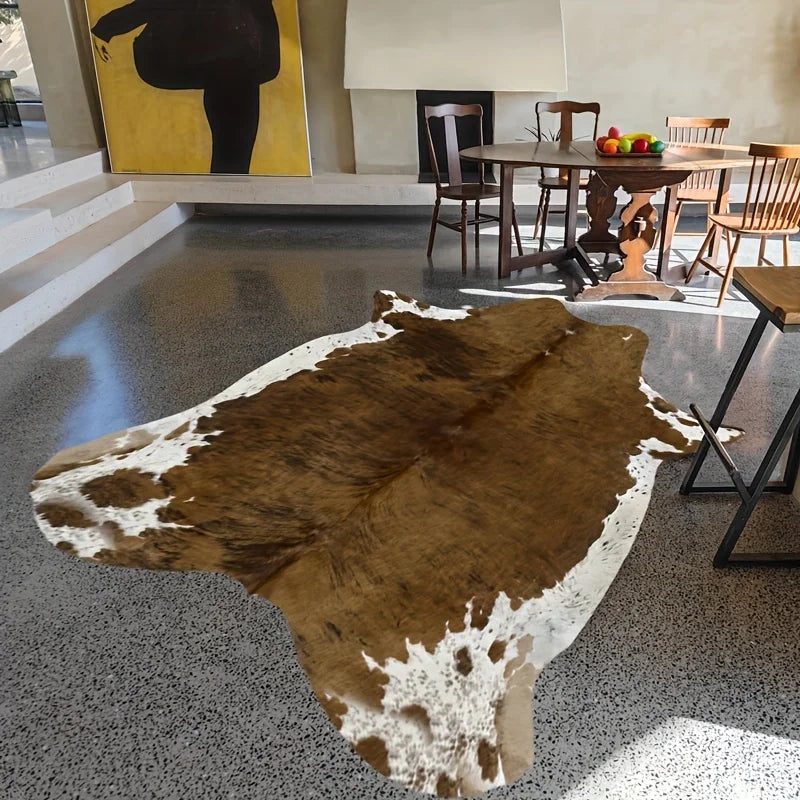 Carpet Cowhide Rug - Brown - Cowboy Outpost