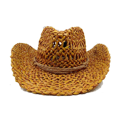 Straw Retro Cowboy Hat - Cowboy Outpost