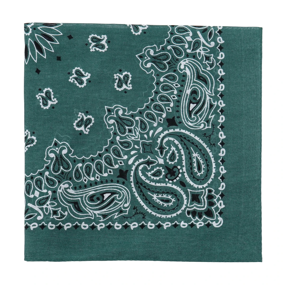 Square Cotton Paisley Bandana - baise - Cowboy Outpost