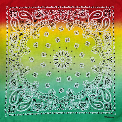 Gradient Cotton Scarf Bandana - Dye rose red - Cowboy Outpost