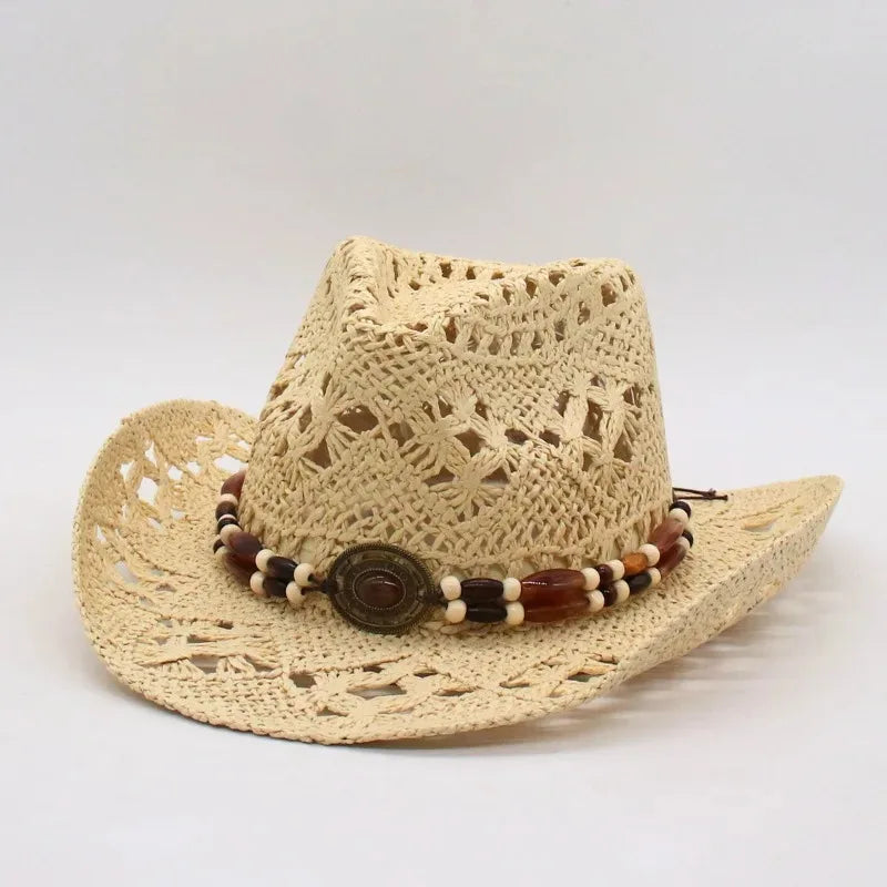 Straw Beach Cowboy Hat - D4 - Cowboy Outpost