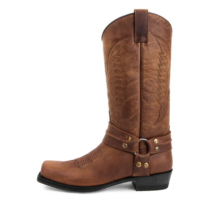 Handmade Cowboy Boots - yellow brown - Cowboy Outpost