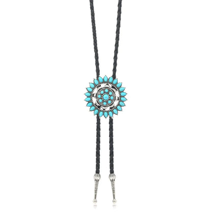 Turquoise Stone Bolo Tie - Cowboy Outpost
