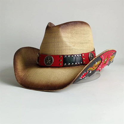 Straw Decal Cowboy Hat - 18 - Cowboy Outpost