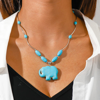 Turquoise Aihua Necklace - style 839 - Cowboy Outpost