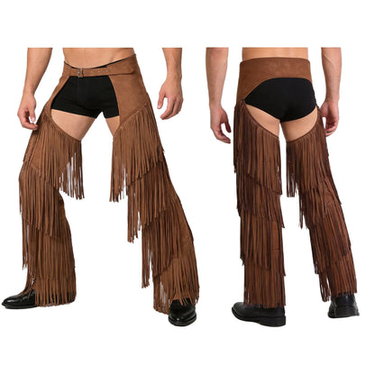 Suede Faux Chaps - Black - Cowboy Outpost