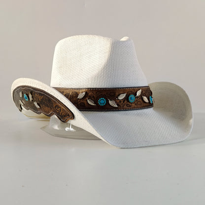 Straw Decal Cowboy Hat - 8 - Cowboy Outpost