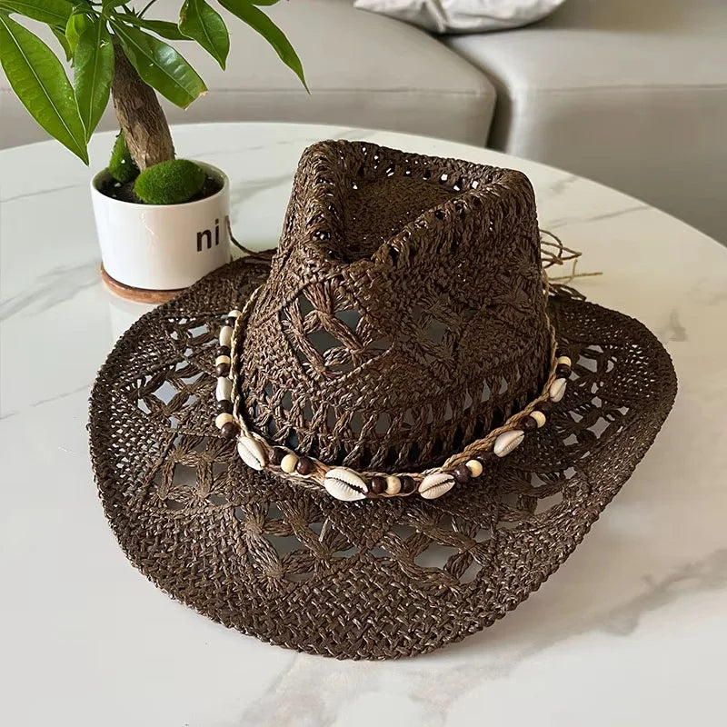 Straw Beach Cowboy Hat - B3 - Cowboy Outpost