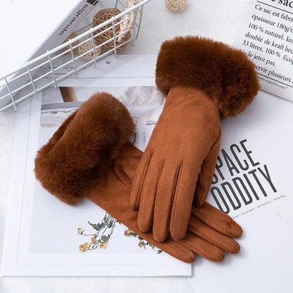 Suede Gloves - ArmyGreen - Cowboy Outpost