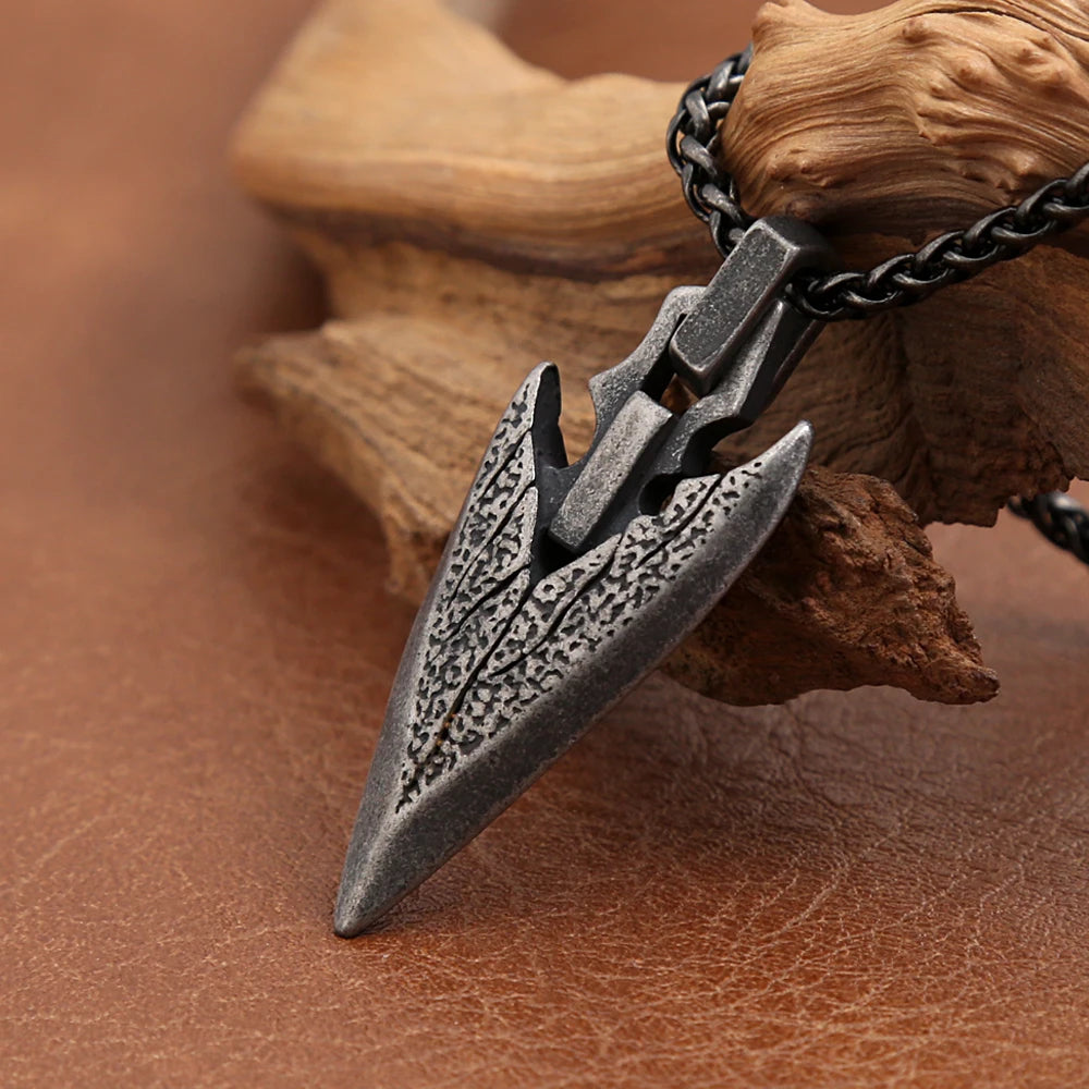 Steel Arrowhead Necklace - No Chain - Cowboy Outpost