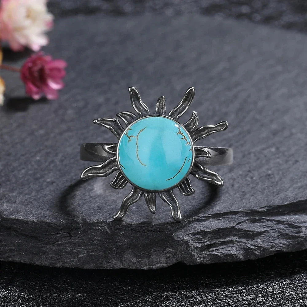 Turquoise Sterling Ring - R2456TU - Cowboy Outpost