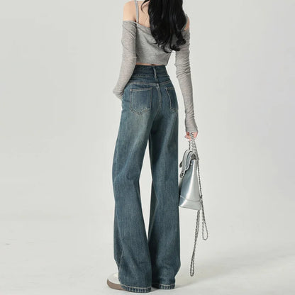 Wide-Leg High-Waist Jeans - Cowboy Outpost