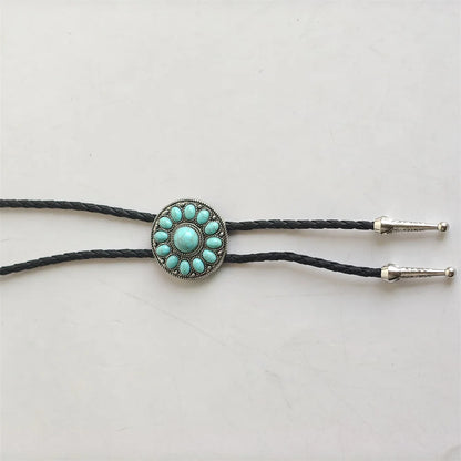 Leather Natural Bolo Tie - 12 - Cowboy Outpost
