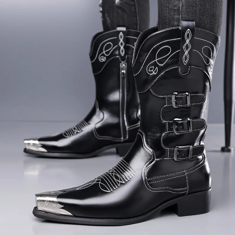 Large Cowboy Boots - black - Cowboy Outpost