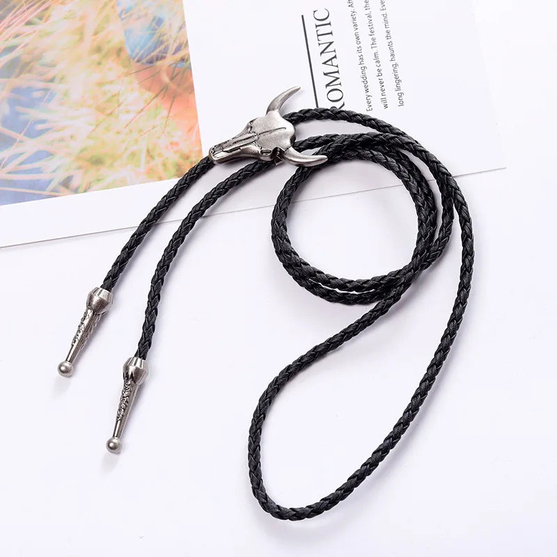 Leather Adjustable Bolo Tie - Cowboy Outpost