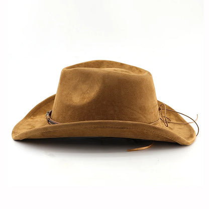 Suede Rolled Cowboy Hat - camel - Cowboy Outpost