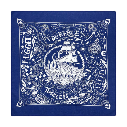 Cotton Nautical Bandana - Green - Cowboy Outpost