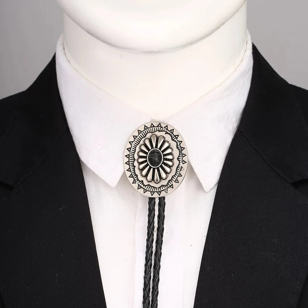 Turquoise Celtic Bolo Tie - 07 - Cowboy Outpost