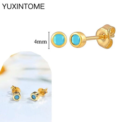 Turquoise Silver Earrings - Cowboy Outpost
