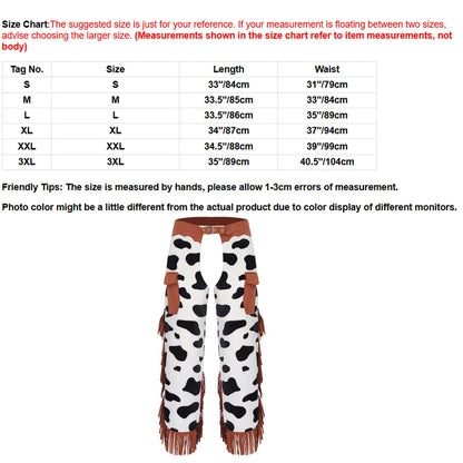 Suede Halloween Chaps - Black A - Cowboy Outpost