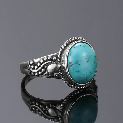 Turquoise Sterling Ring - R2440TU - Cowboy Outpost