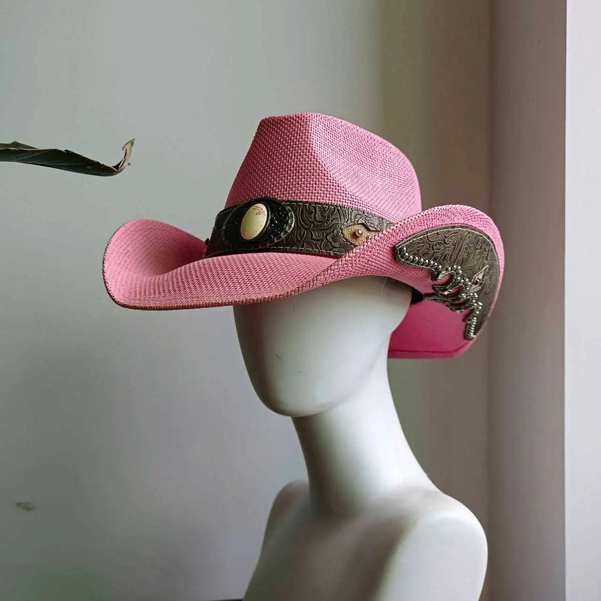 Straw Retro Cowboy Hat - 13 - Cowboy Outpost