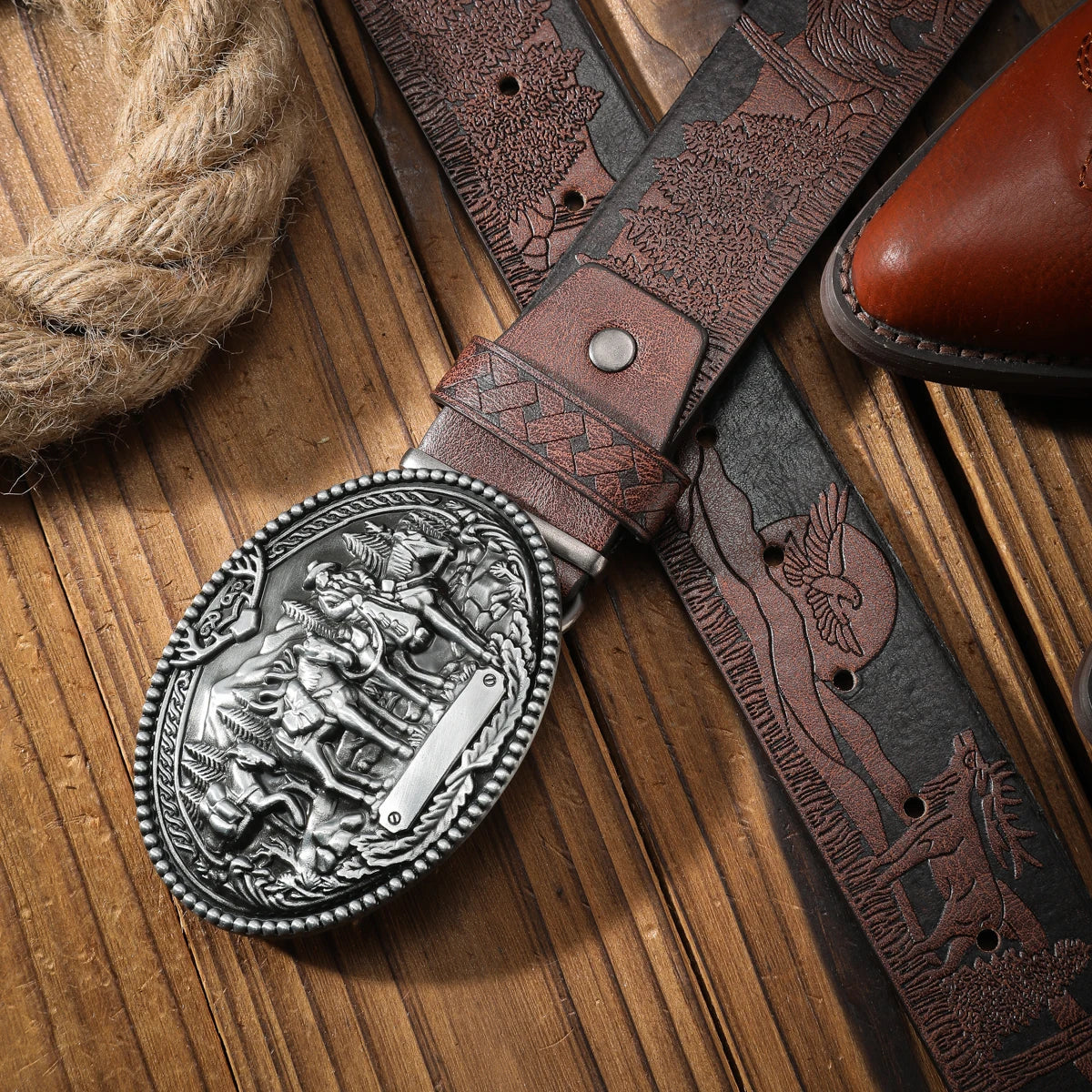 Alloy Buckle Belt - Cowboy Outpost