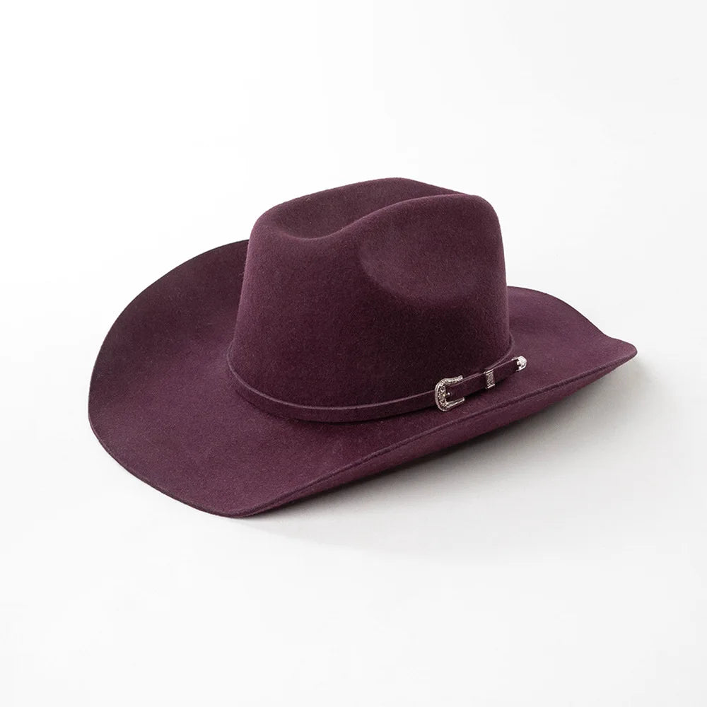 Felt Wide Brim Cowboy Hat - Lemon yellow - Cowboy Outpost