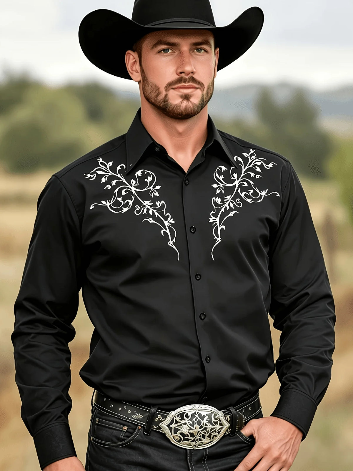 Men’s Western Shirt - CXCSS004YJ - Cowboy Outpost
