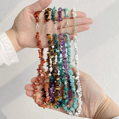 Turquoise Chain Necklace - 4.malachite - Cowboy Outpost