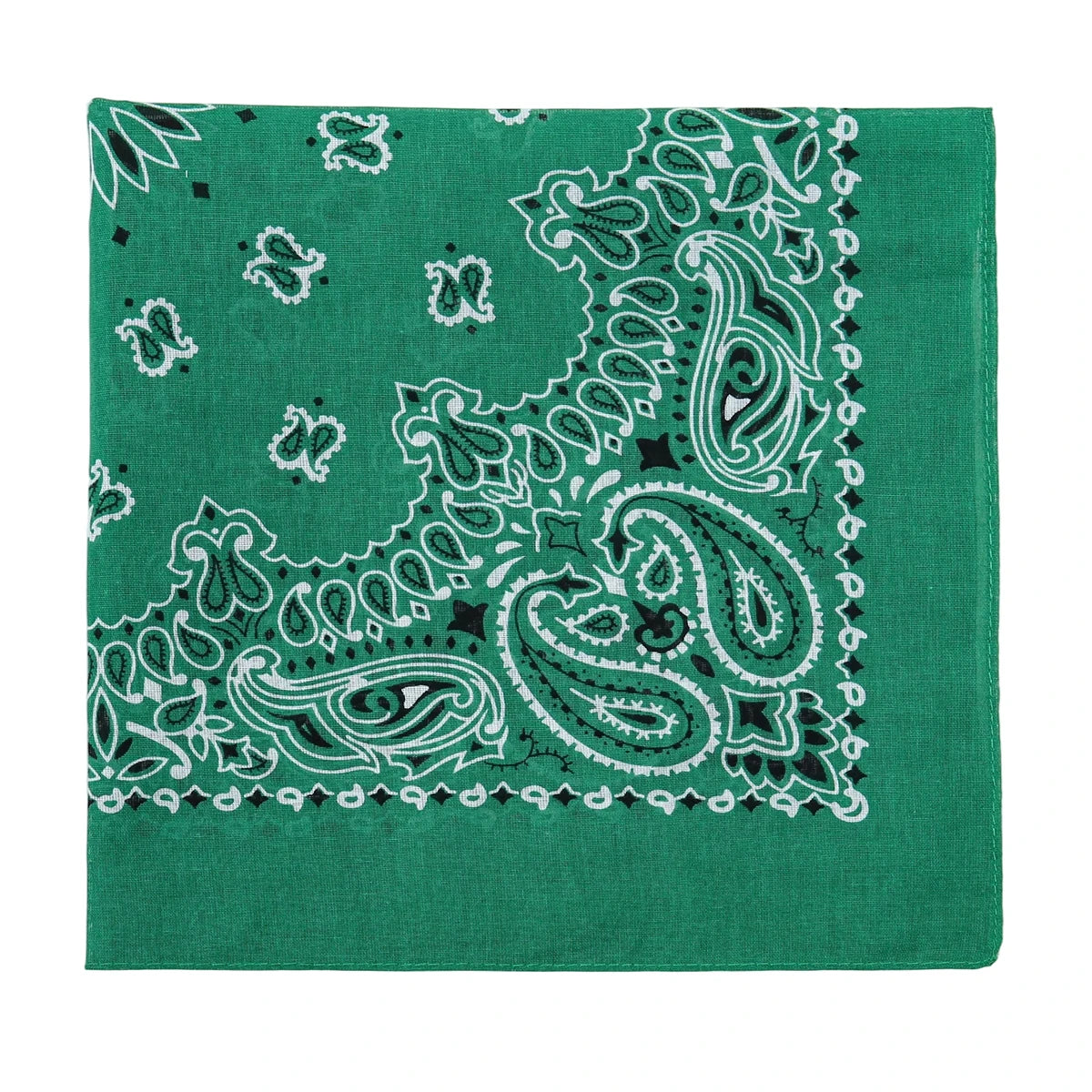 Square Cotton Paisley Bandana - qianhuang - Cowboy Outpost