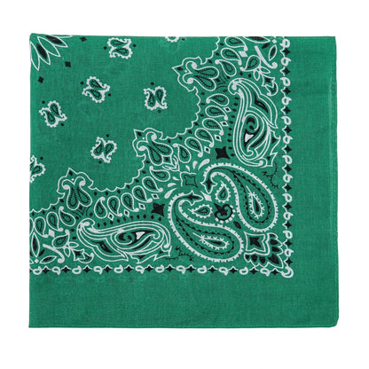 Square Cotton Paisley Bandana - qianhuang - Cowboy Outpost