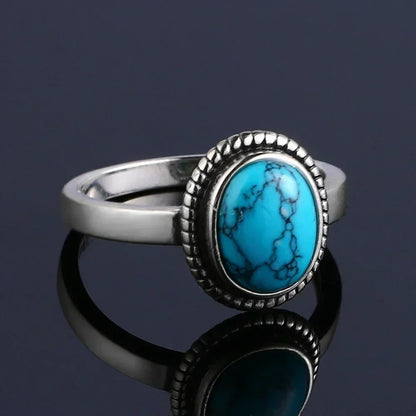Turquoise Sterling Ring - R298TU - Cowboy Outpost