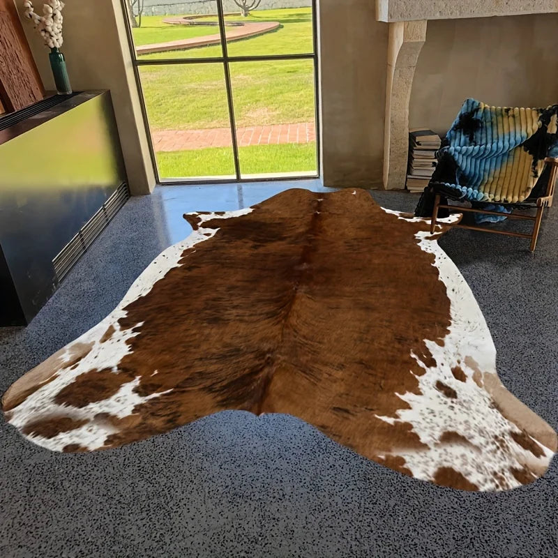 Carpet Cowhide Rug - Brown - Cowboy Outpost