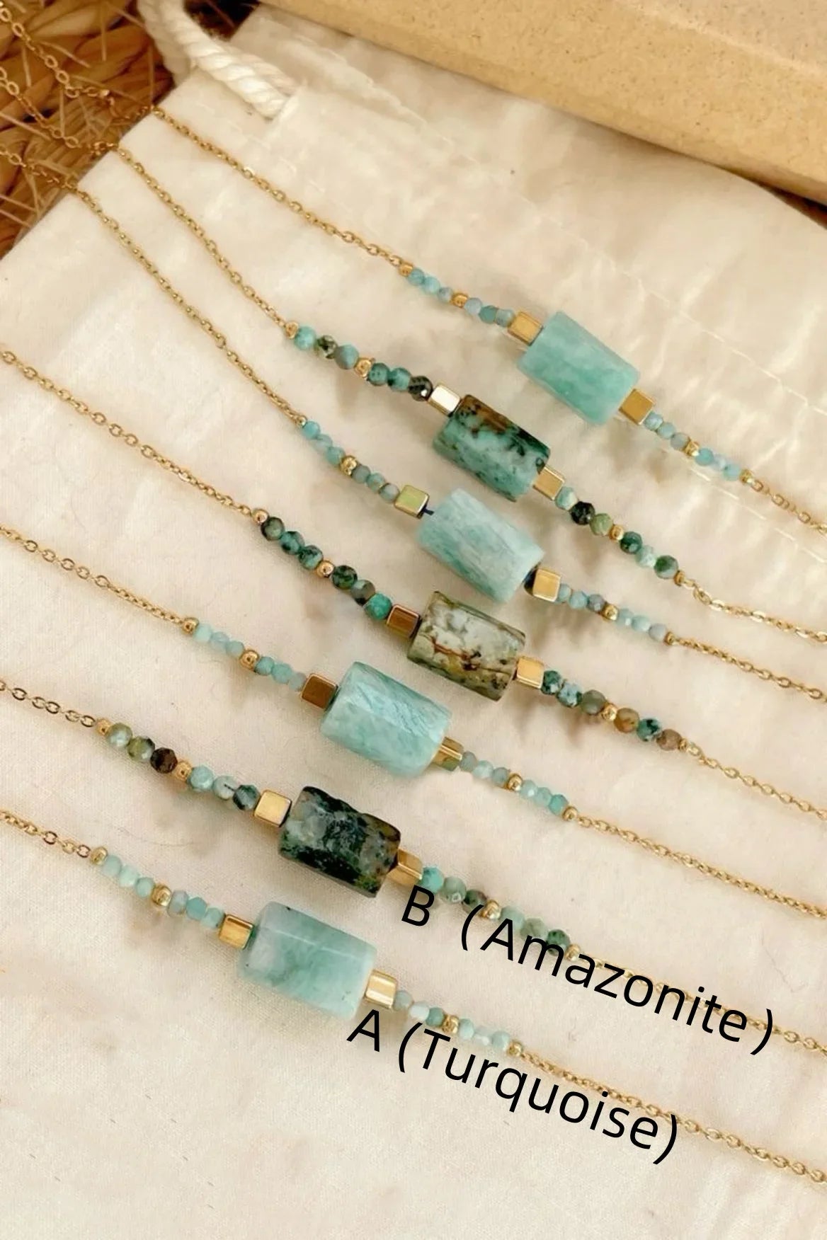 Turquoise Ccgood Bracelet - B (Amazonite) - Cowboy Outpost