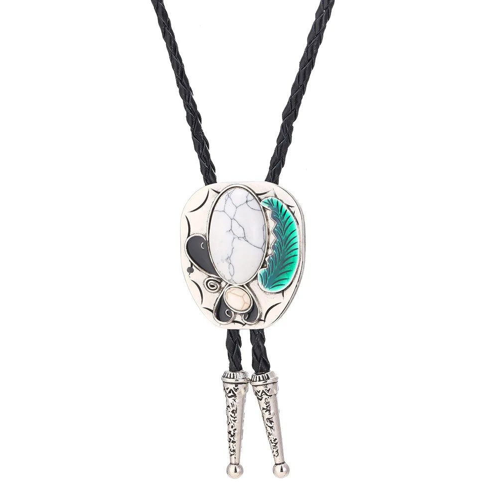 Turquoise Celtic Bolo Tie - 18 - Cowboy Outpost