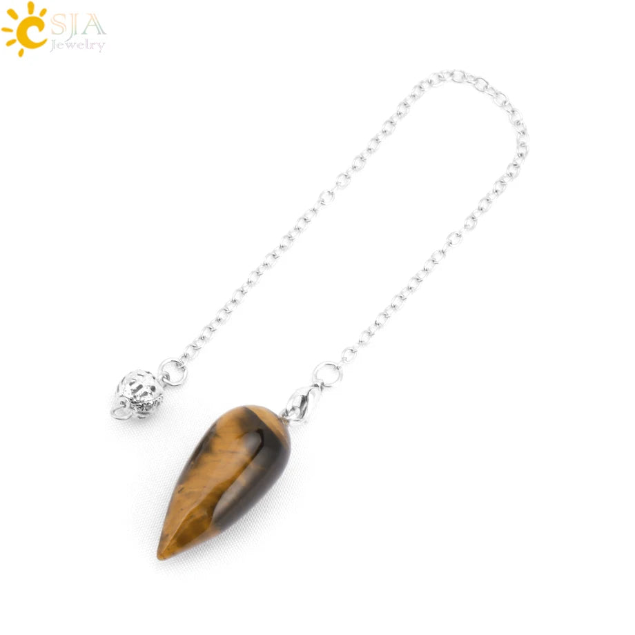 Crystal Turquoise Pendulum Pendant - Cowboy Outpost