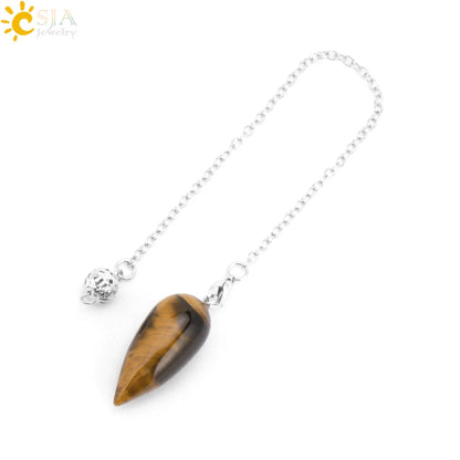 Crystal Turquoise Pendulum Pendant - Cowboy Outpost