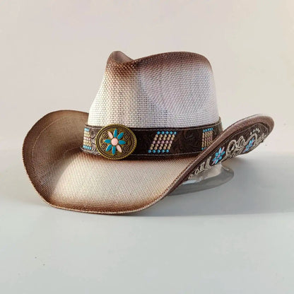 Straw Decal Cowboy Hat - 26 - Cowboy Outpost