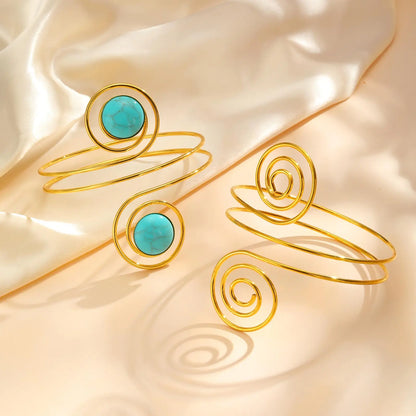 Turquoise Spiral Bracelet - Cowboy Outpost