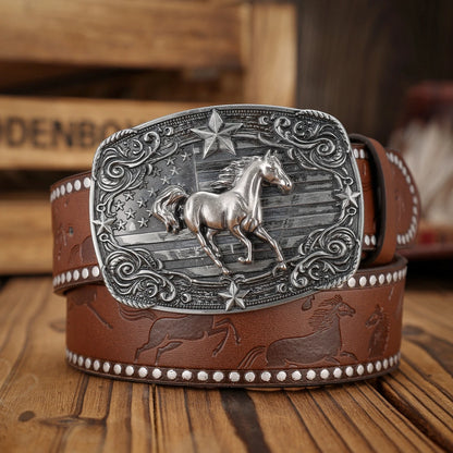 Casual Buckle Belt - camel golden - Cowboy Outpost